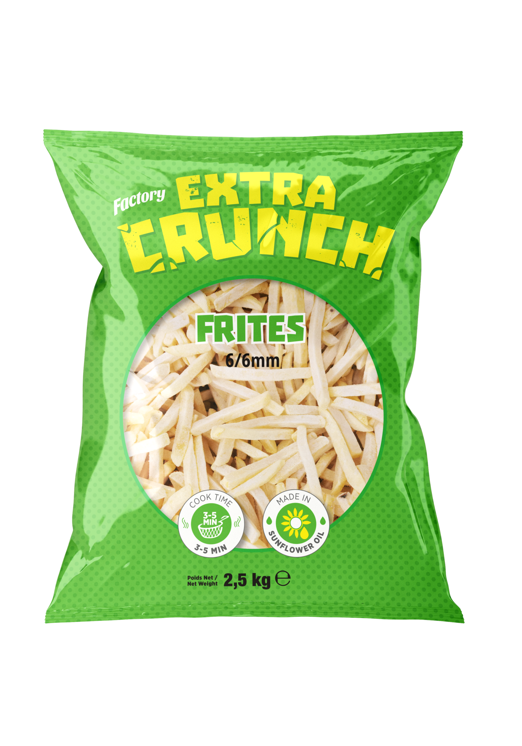 Factory Extra Crunch, Frites 6/6 mm