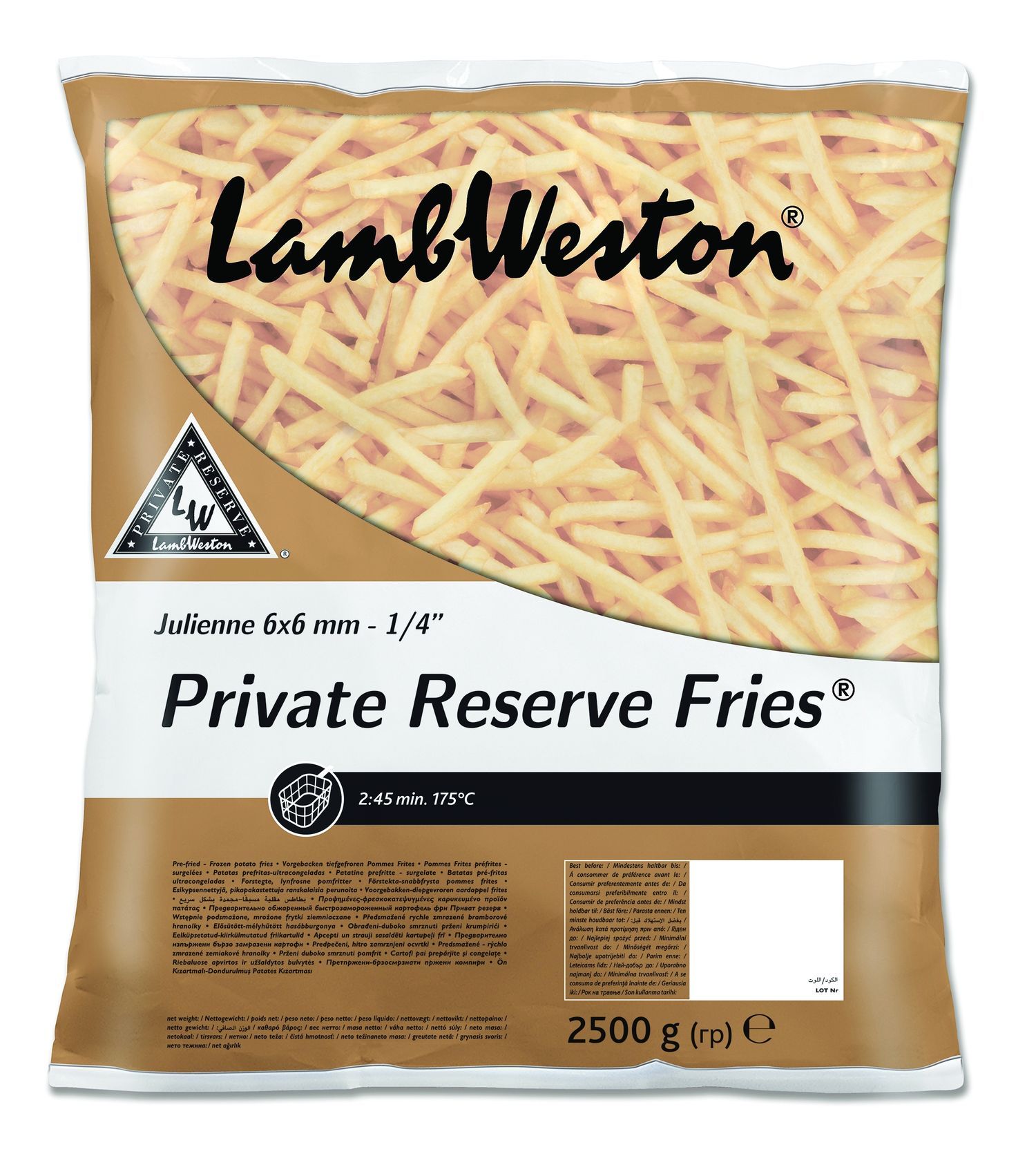 Lamb Weston, Private Reserve Frites 6/6 mm