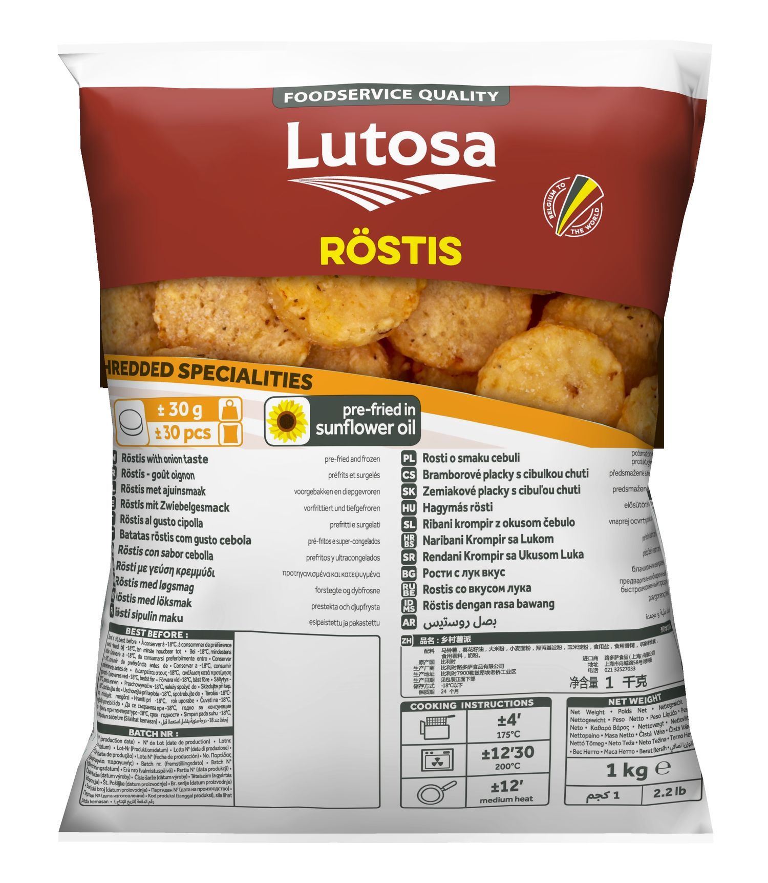 Lutosa, Röstis