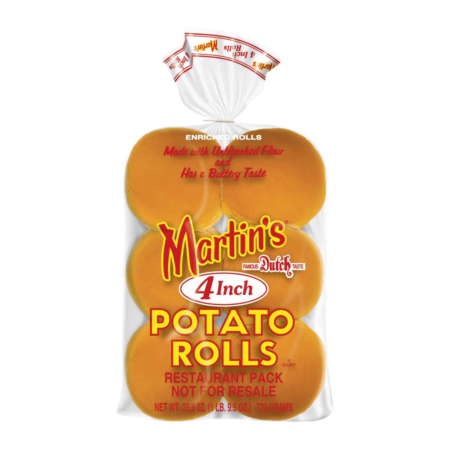 Martin's Potato Rolls 4 Inch